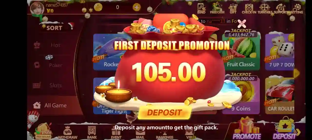 Luck 55 Game First Deposit 2x Bonus Offer